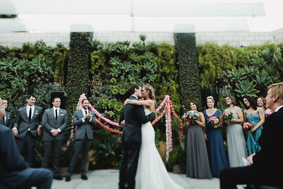 Rustic, modern Smog Shoppe wedding | Photo by My Girls on Film | Read more - http://www.100layercake.com/blog/?p=71990