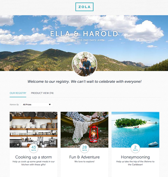 Zola Registry | 100 Layer Cake
