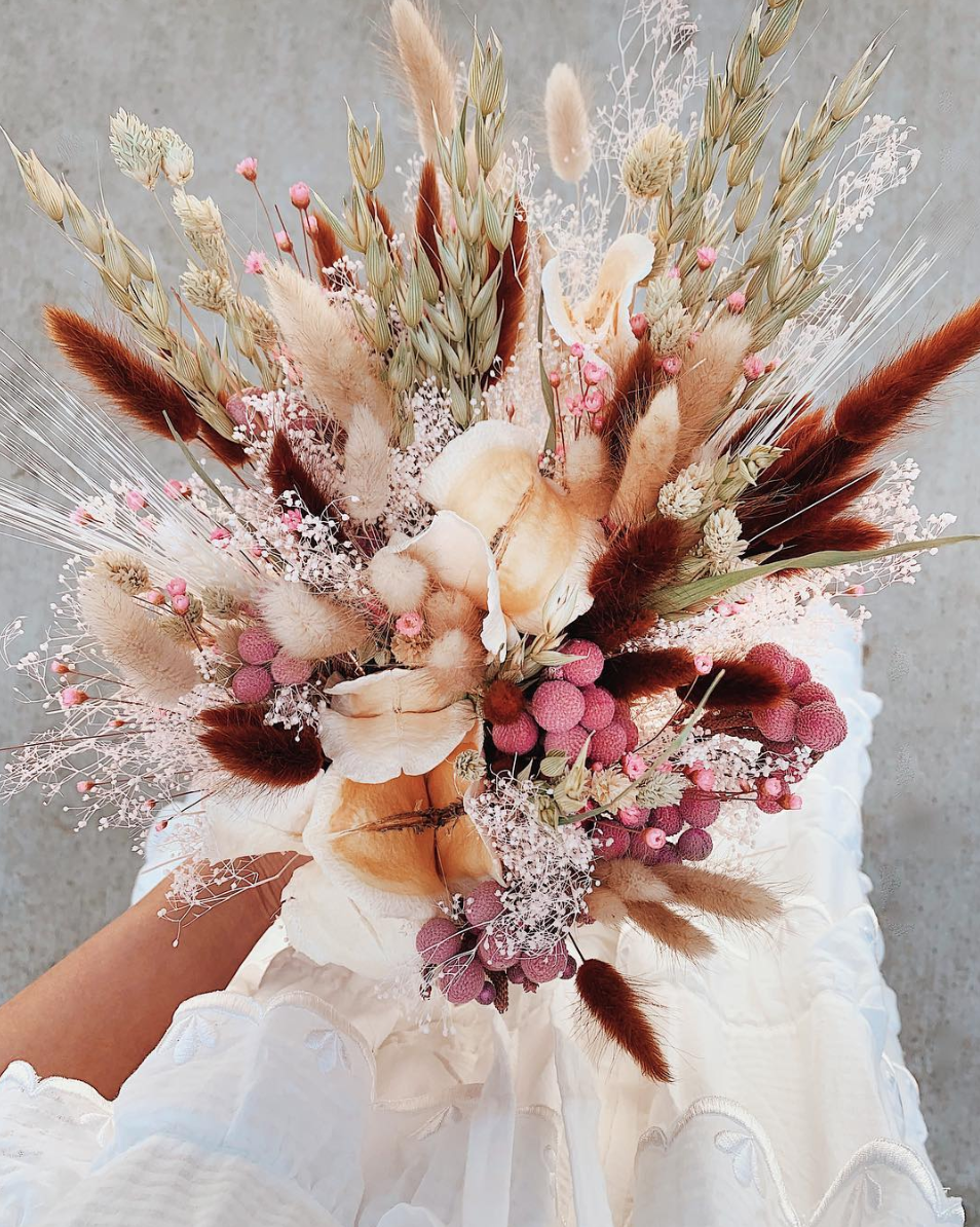 DIY dried flower bouquet