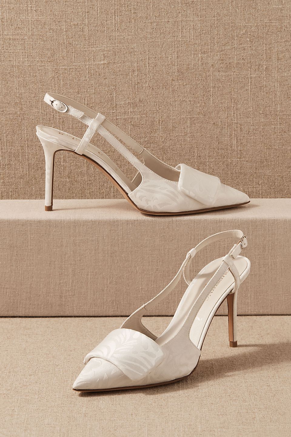 satin wedding heels