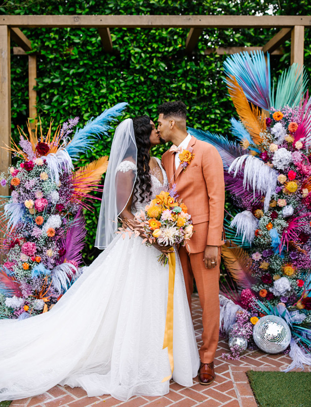 colorful wedding