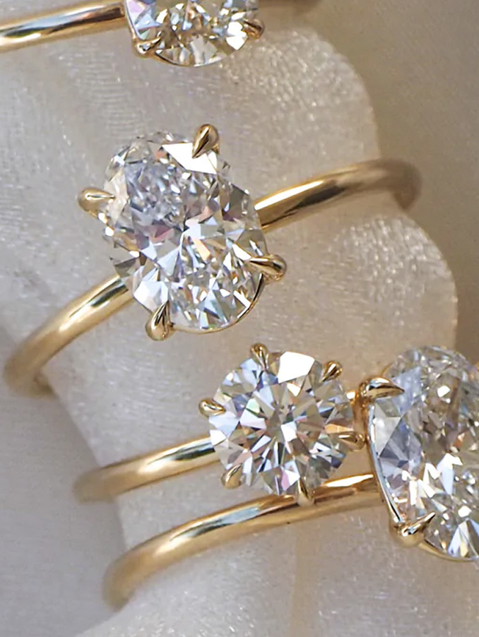 modern engagement ring