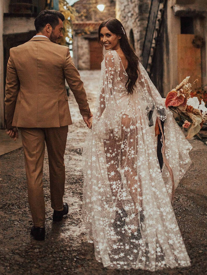 boho wedding gown