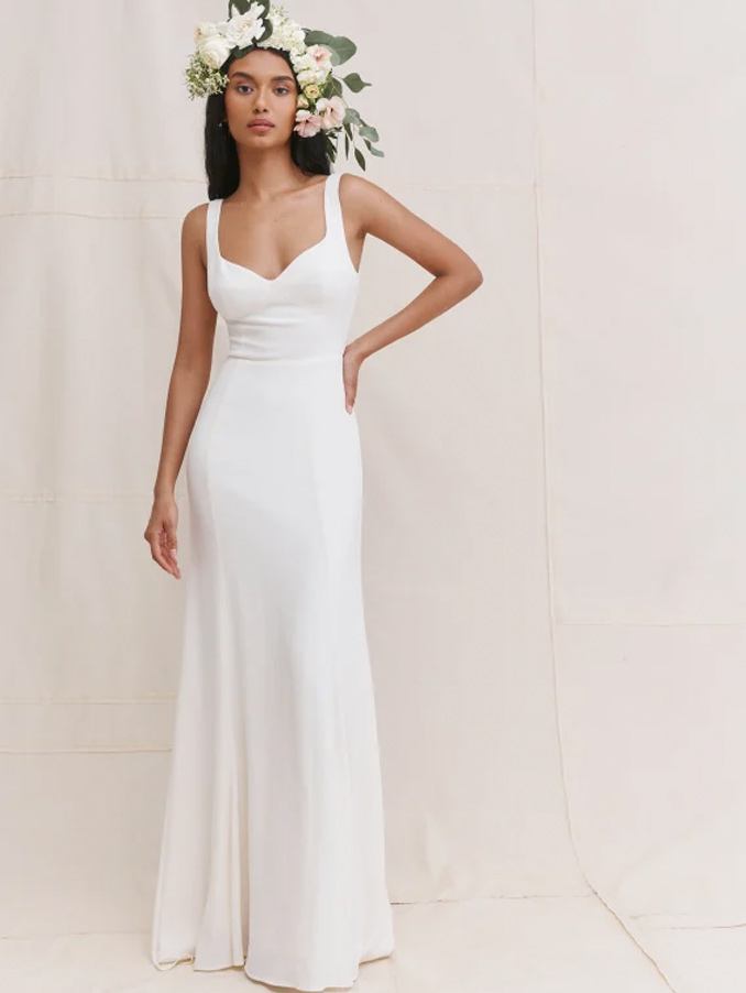 chic wedding gown